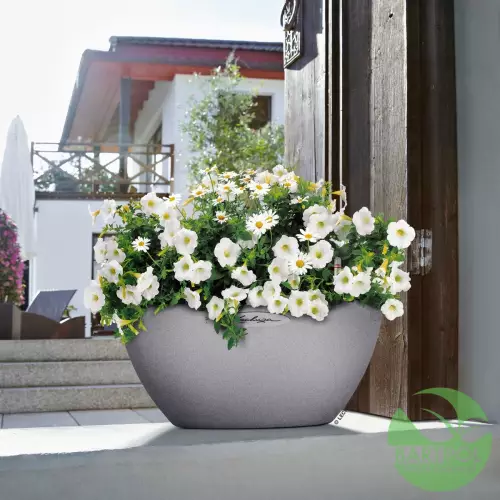 Szara donica Lechuza CUBETO Stone 40