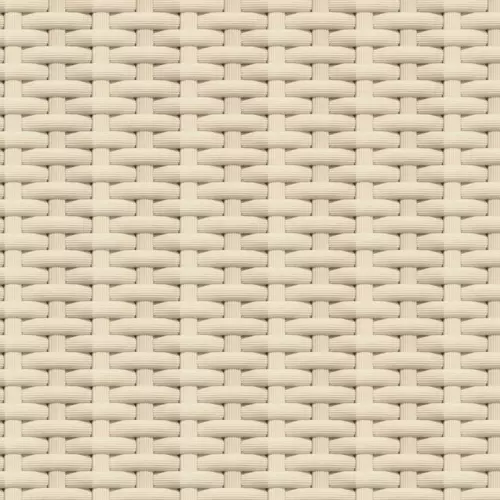 Biały kolor i faktura technoratanu doniczki Cubico Cottage