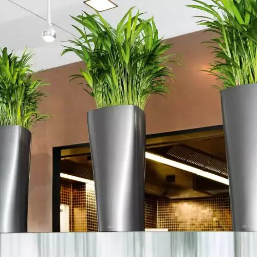 Antracytowa donica Lechuza Delta 30