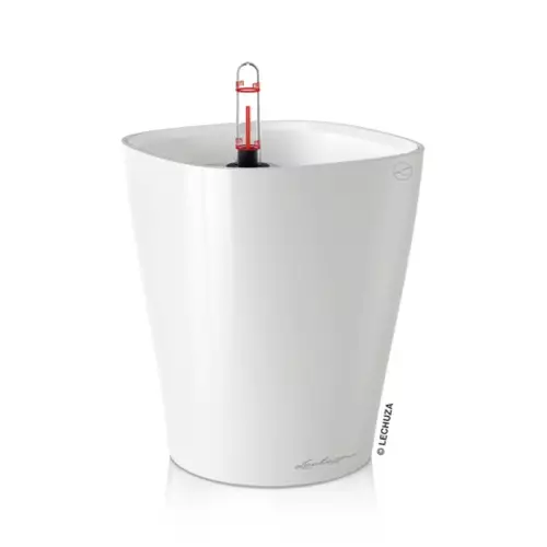 Doniczka Deltini w kolorze biały połysk