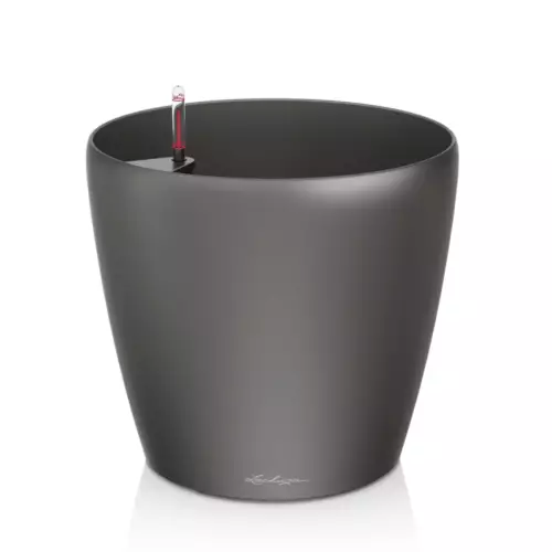Antracytowa donica Lechuza Classico 70