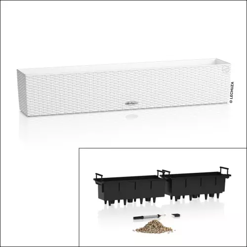 Doniczka Balconera Cottage 100 - dwa wkłady - wszystko w komplecie