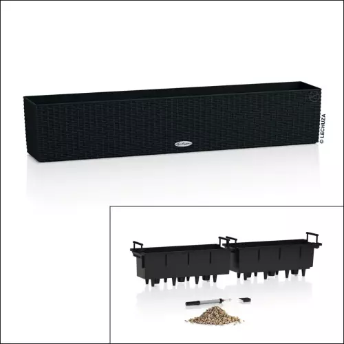 Doniczka Balconera Cottage 100 - dwa wkłady - wszystko w komplecie