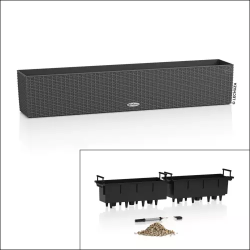 Doniczka Balconera Cottage 100 - dwa wkłady - wszystko w komplecie