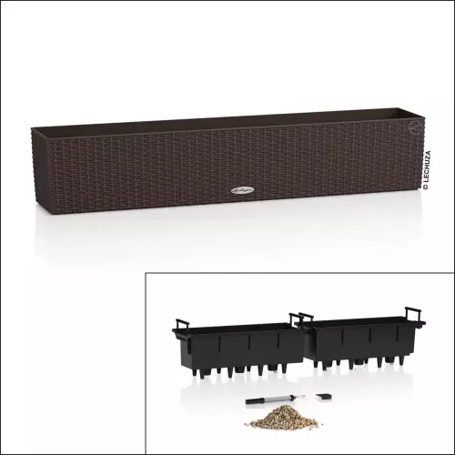 Doniczka Balconera Cottage 100 - dwa wkłady - wszystko w komplecie