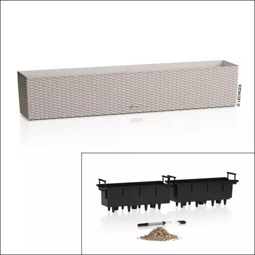 Doniczka Balconera Cottage 100 - dwa wkłady - wszystko w komplecie