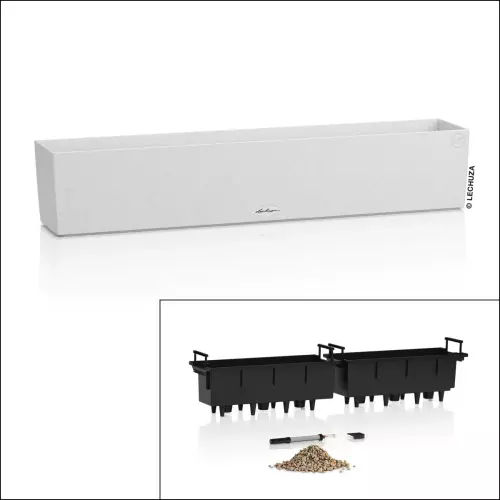 Doniczka Balconera Stone 100 dwa wkłady - wszystko w komplecie