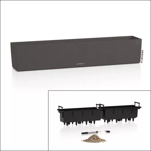 Doniczka Balconera Stone 100 dwa wkłady - wszystko w komplecie