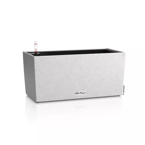 Doniczka Lechuza Balconera Stone 40 w kolorze biały kwarcowy