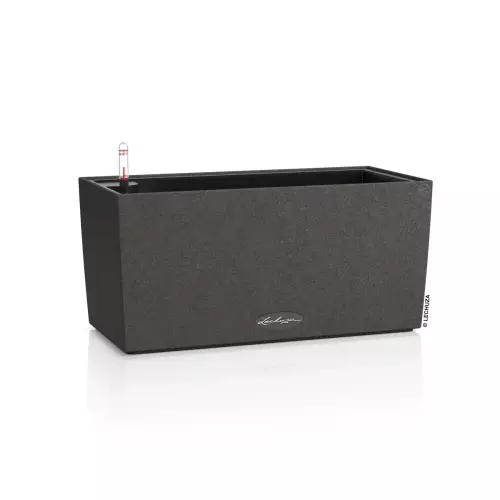 Doniczka Lechuza Balconera Stone 40 w kolorze grafitowy czarny