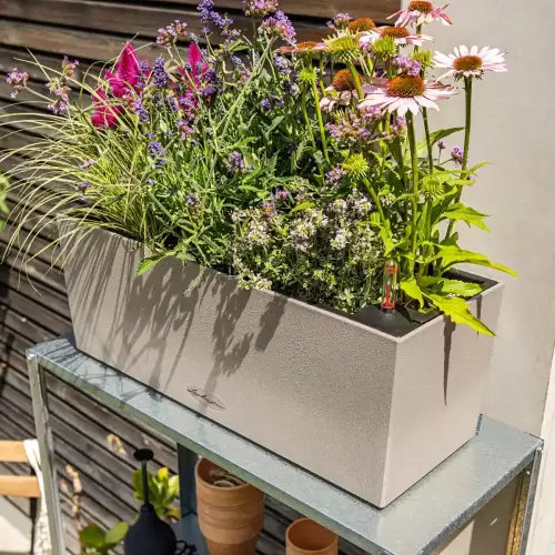 Doniczka Lechuza BALCONERA Stone 40 piaskowy beż