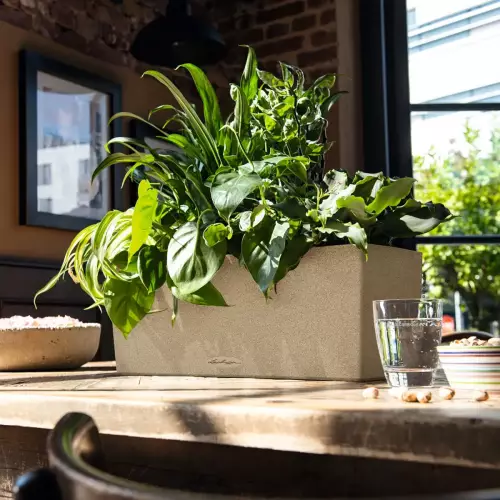 Doniczka Balconera Stone 40 w kolorze pisakowy brąz na stół