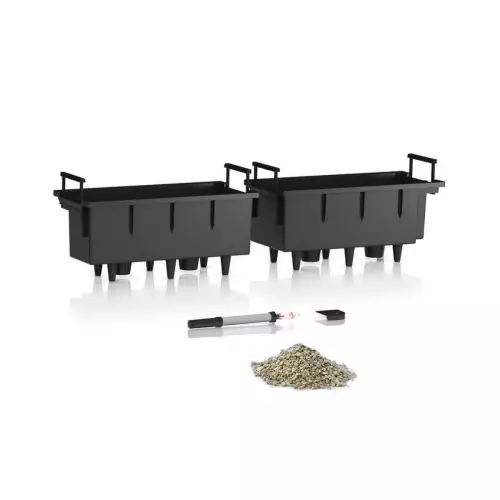 Doniczka Balconera Stone 80 wkłady - wszystko w komplecie