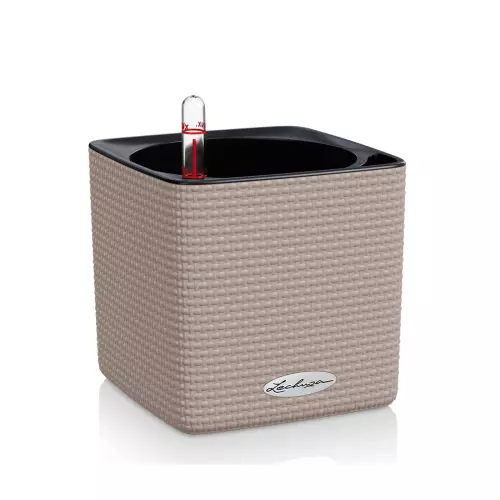 Doniczka Lechuza CUBE Color 16 piaskowy brąz