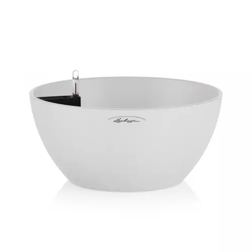 Donica Lechuza CUBETO Stone 30 biały kwarcowy