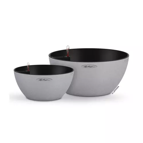 Doniczki Cubeto Stone 30 i 40 w kolorze szary łupek