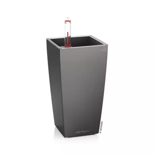 Doniczka do Storczyka Mini-Cubi w kolorze antracyt metalik