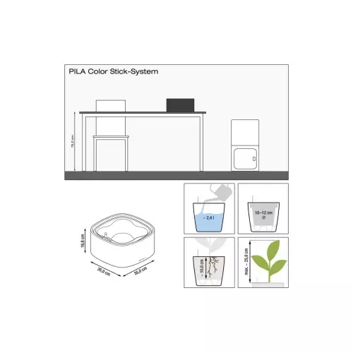 Wymiary misy na zioła Lechuza Pila