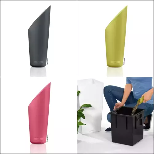 Małe szufelki do podłoża Lechuza dostępne są w 3 kolorach