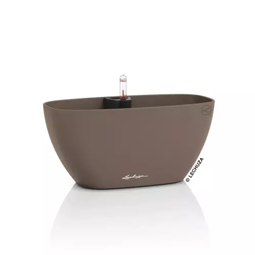 Doniczka Lechuza NAVIO Color 10 muszkatołowy brąz