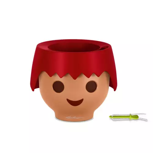 Doniczka OJO wyposażona jest w knotowy system nawadniania