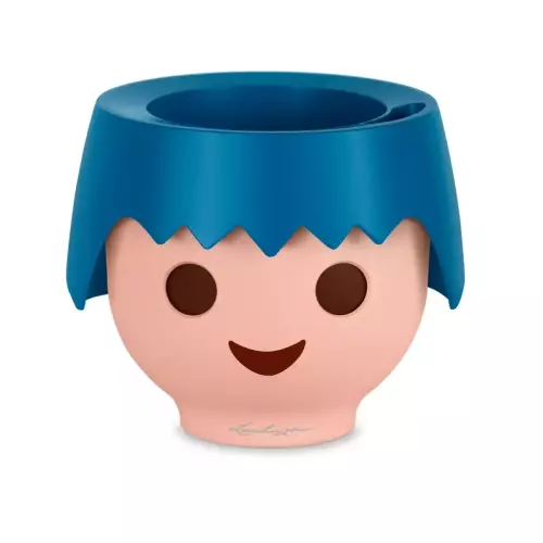 Doniczka dla dzieci Lechuza OJO w kolorze niebieskim