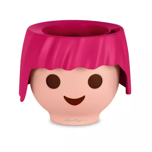 Doniczka dla dzieci Lechuza OJO w kolorze rubinowym