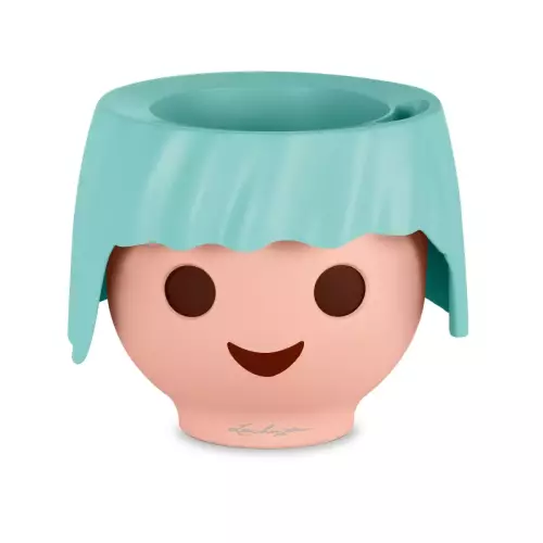 Doniczka dla dzieci Lechuza OJO w kolorze turkusowym