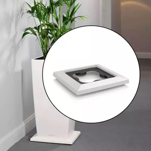 Podstawa na kółkach Lechuza biała