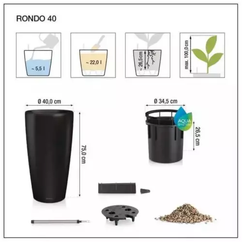 Wymiary donicy Rondo 40
