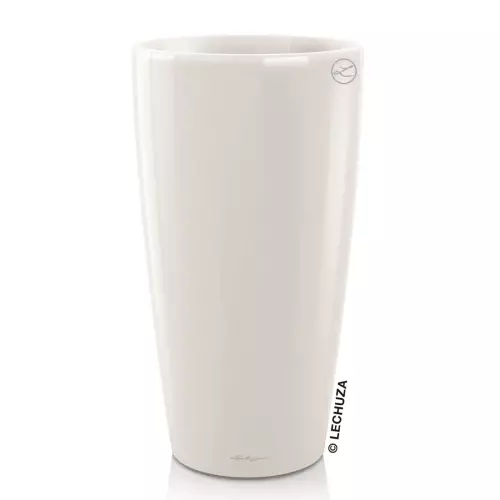 Donica Lechuza Rondo 40 w kolorze biały połysk