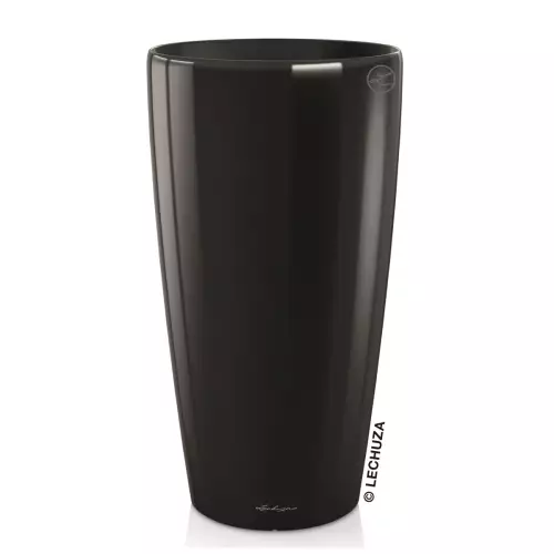 Donica Lechuza Rondo 32 w kolorze czarny połysk