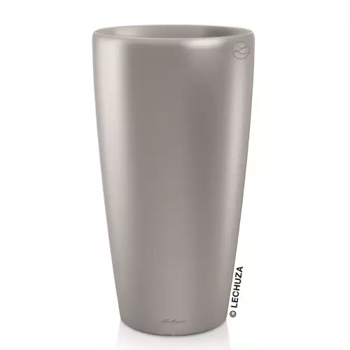 Donica Lechuza Rondo 32 w kolorze srebrny metalik