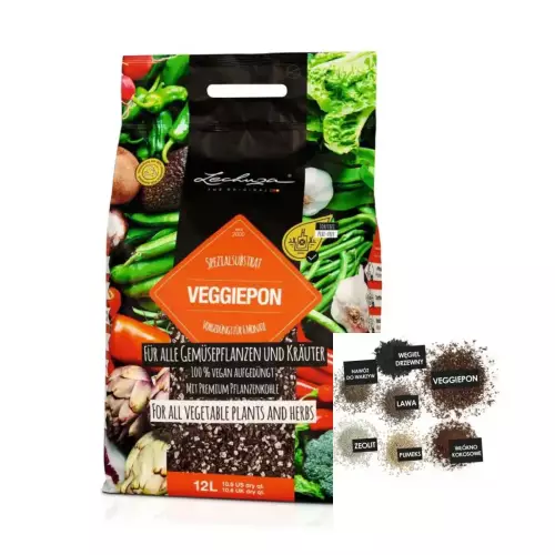 Substrat mineralny do roślin i warzyw Lechuza VEGGIEPON 12 litrów