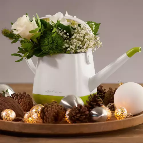 Konewka Lechuza YULA biało-limonkowa