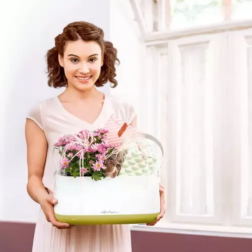 Torba YULA w kolorze biało-limonkowym - idalny prezent