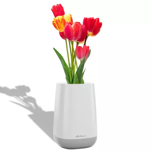 Tulipany w biało-szarym wazonie YULA