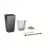 Doniczka Maxi-Cubi antracyt metalik - zestaw