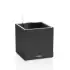 Donica Lechuza CANTO Stone Kostka 30 LED grafitowy czarny