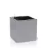 Donica Lechuza CANTO Stone LED Kostka 40 w kolorze szarym