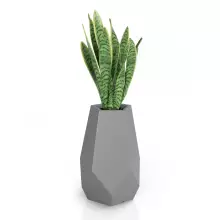 Donica z polietylenu BARI szary