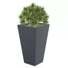 Donica z polietylenu SLIM LINE S antracyt