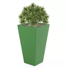 Donica z polietylenu SLIM LINE S limonka