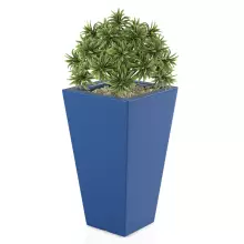 Donica z polietylenu SLIM LINE S niebieski