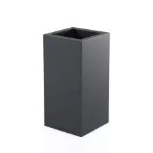 Antracytowa donica Tower Pot M