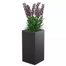 Donica z polietylenu TOWER POT M czarny