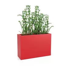Donica z polietylenu LONGERINO czerwony