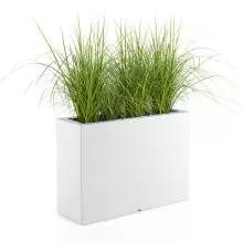 Donica z polietylenu LUNGO GRANDE biały