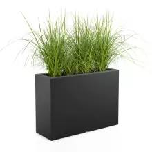 Donica z polietylenu LUNGO GRANDE czarny