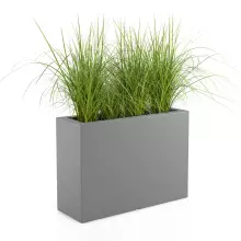 Donica z polietylenu LUNGO GRANDE szary